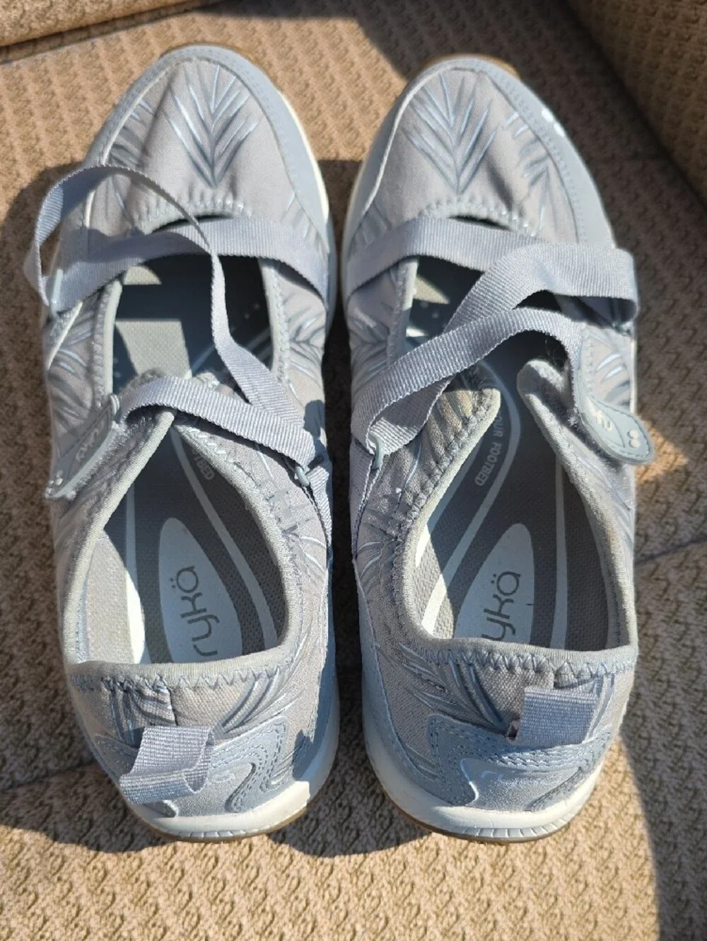 Ryka Women's Light Blue Slip-On Sport Mary Jane Sneakers